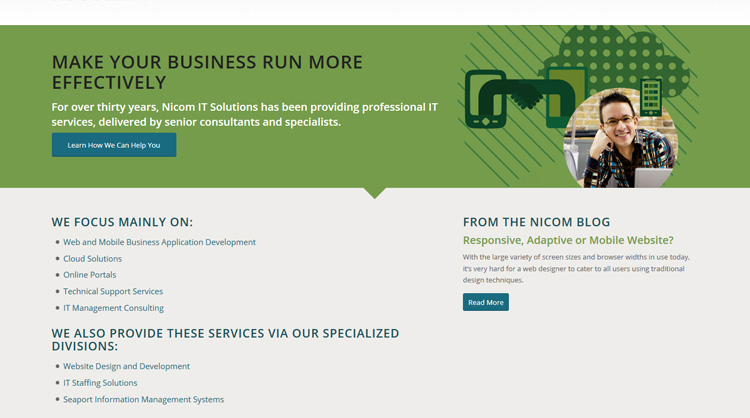 Nicom IT Solutions Website